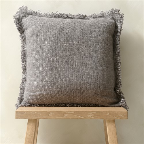 Kemble Fringed Cushion - Cloudy Sky 45x45cm