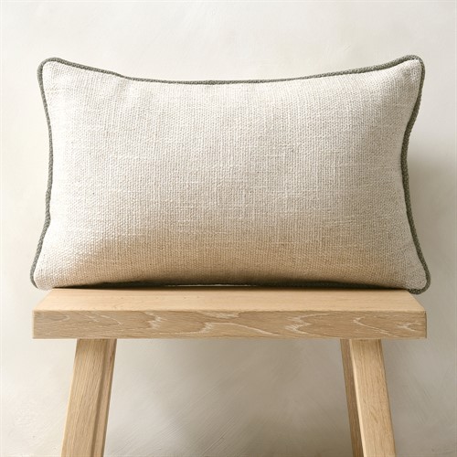 Kemble Piped Cushion Oatmeal 30x50cm