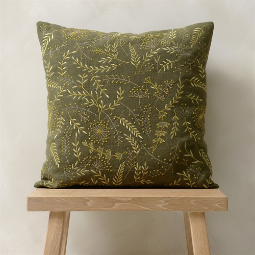 Meadow Sprigs Forest Green 45x45cm