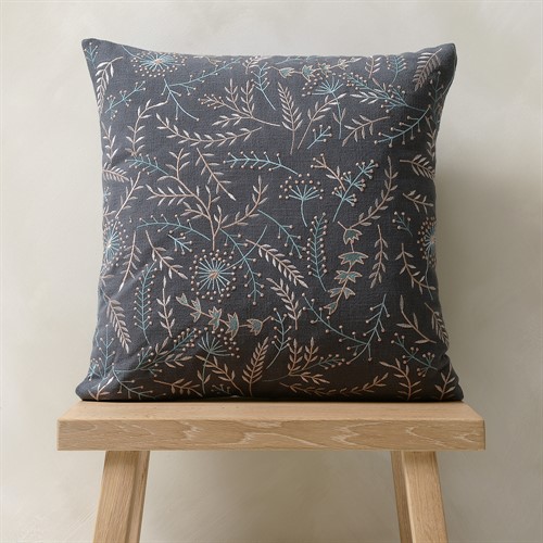 Meadow Sprigs Dark Lake Blue 45x45cm