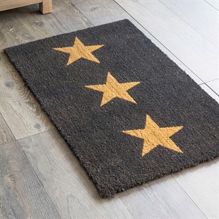 Coir Large Doormat with 3 Stars