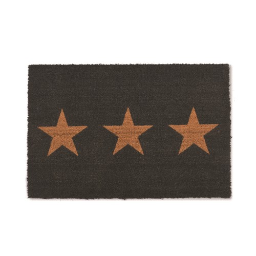 Coir Small Doormat with 3 Stars