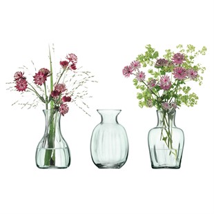 LSA Mia Mini Vase Trio H11cm Recycled set of 3
