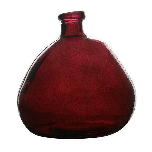 Simplicity Blown Glass Vase 23cm Mulberry