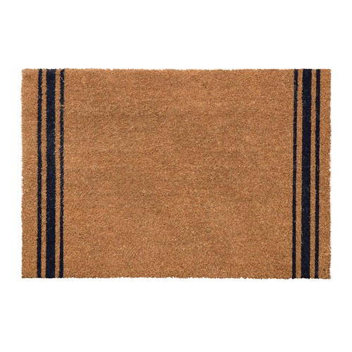 Coir Large Doormat With Royal Blue Stripes