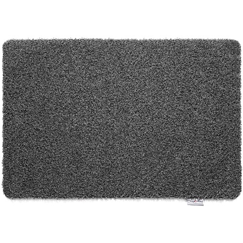 Plain Charcoal Washable Doormat 50x75cm