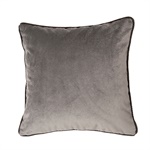 Grey Matte Velvet Cushion - The Cotswold Company