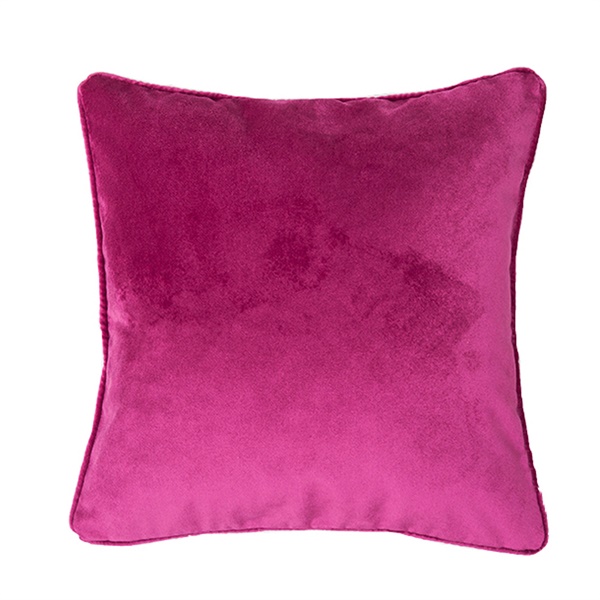 Fuschia Matte Velvet Cushion The Cotswold Company