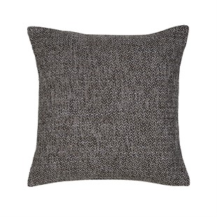 Woven Charcoal and Pink Cushion