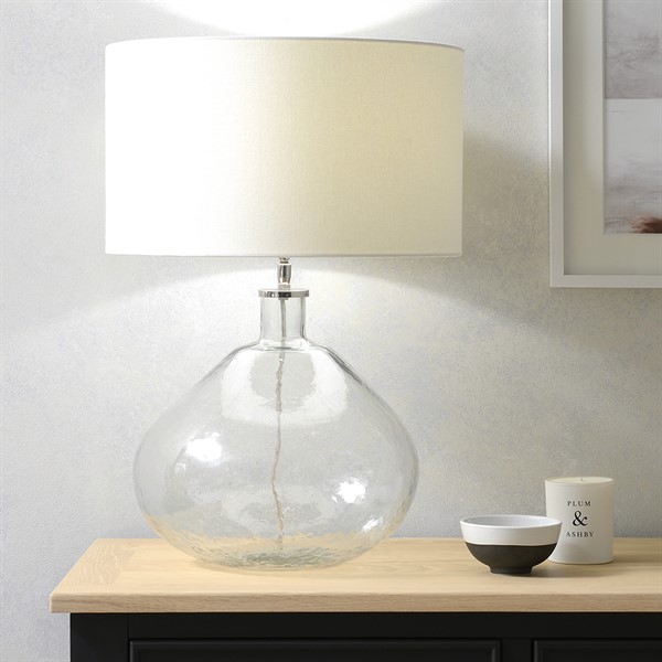 glass bed side lamps