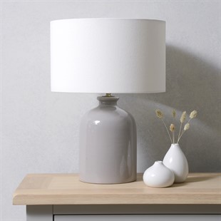 Dexter Dove Grey Table Lamp