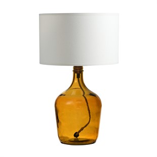 Garaffa Glass Bottle Lamp Amber