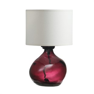 Simplicity Blown Glass Small Table Lamp Mulberry