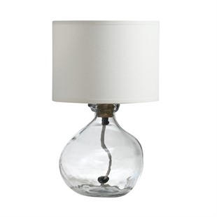 Simplicity Blown Glass Small Table Lamp Clear