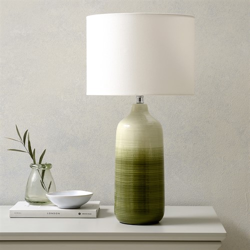 Wilby Ombre Ceramic Table Lamp – Sage