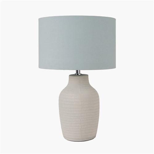 Kai Celadon Scratch Texture Tall Ceramic Table Lamp