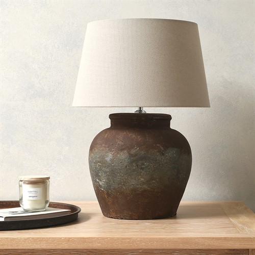 Beaumoor Aged Stone Ceramic Table Lamp