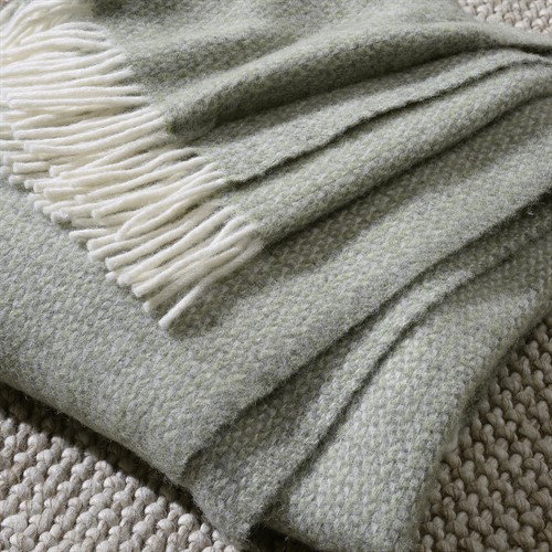 Illusion Throw - Green and Grey