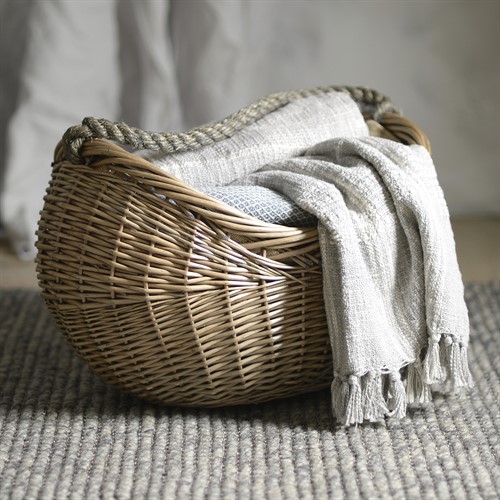 Rope Handled Carrying Basket