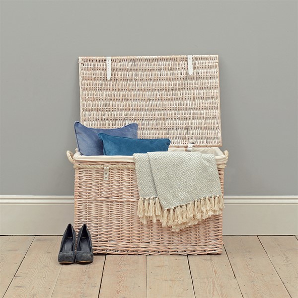 White Wash Large Storage Hamper The Cotswold Company