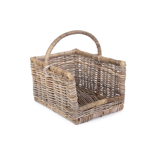 Medium Rattan Open Ended Log Basket