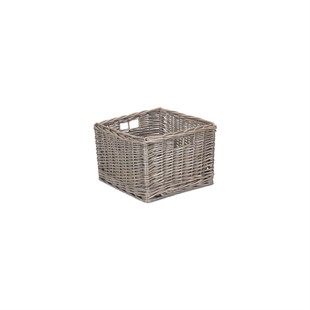 Small Square Antique Wash Storage Basket