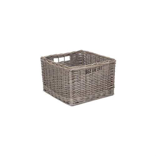 Medium Square Antique Wash Storage Basket