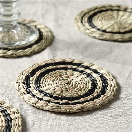 Seagrass Round Coasters - Set Of 4