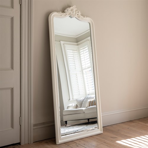 Isabelle Leaner Mirror - White