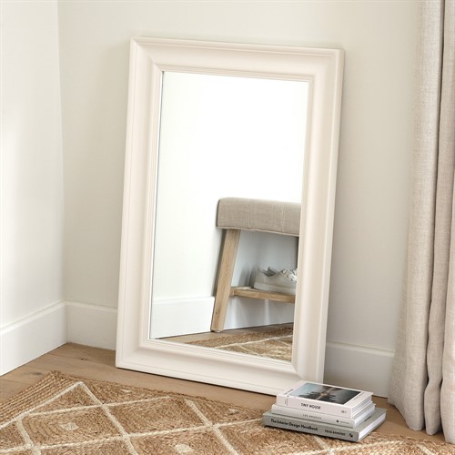 Warm White Small Rectangular Mirror 60x90cm