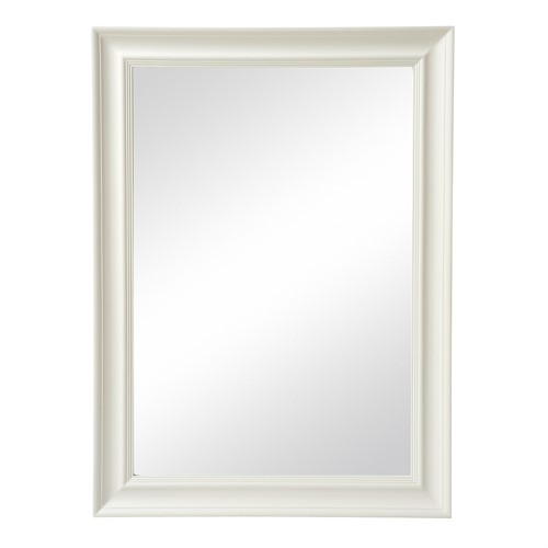 Warm White Large Rectangular Mirror 110x80cm
