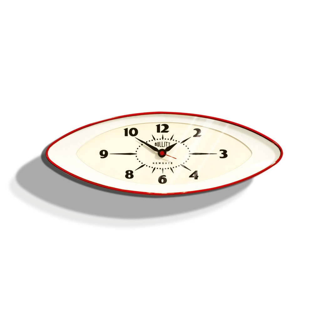 Newgate Red Bullitt Wall Clock The Cotswold Company
