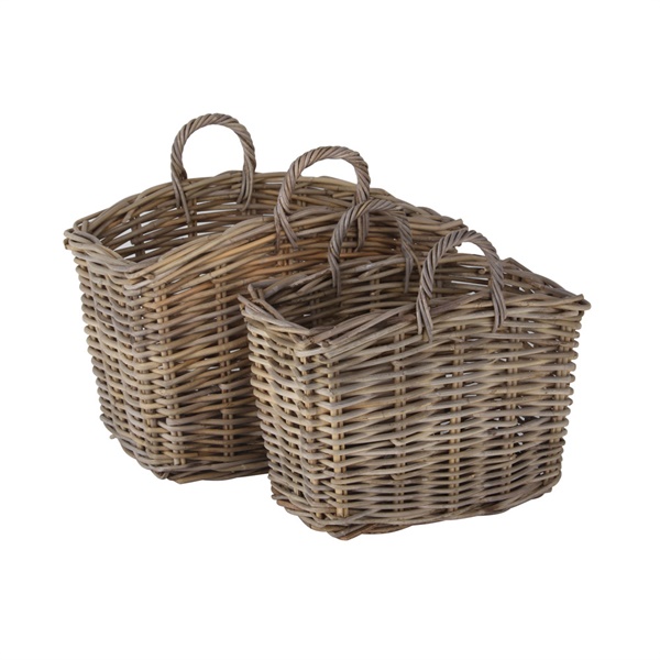 Grey Kooboo Set of 2 Storage Baskets - The Cotswold Company