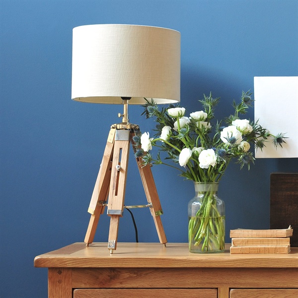 Tripod Table Lamp Natural The Cotswold Company