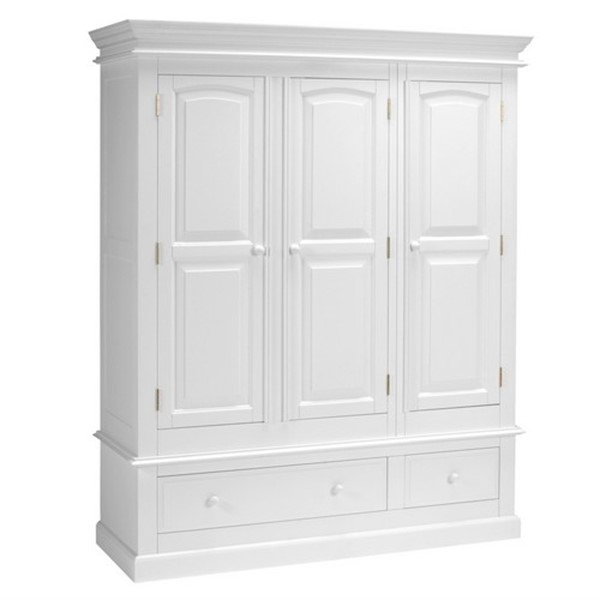 Burford Ivory Triple Wardrobe - The Cotswold Company