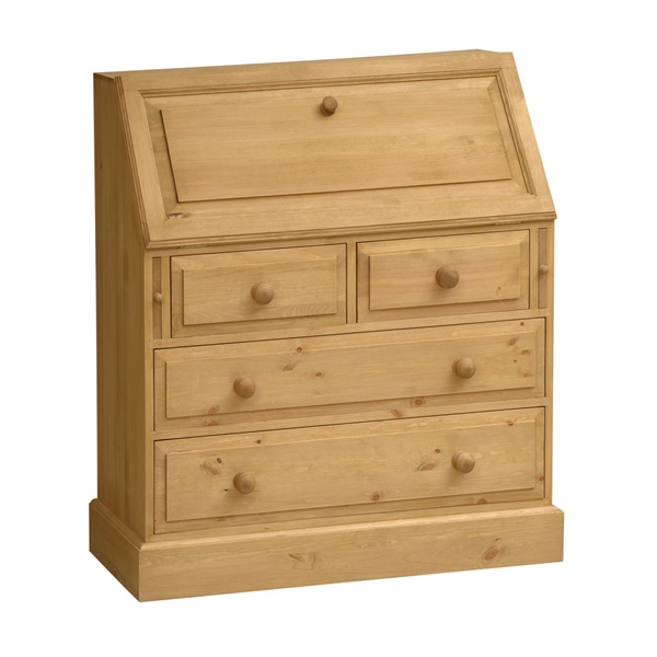 Dorchester Pine Large Writing Bureau The Cotswold Company