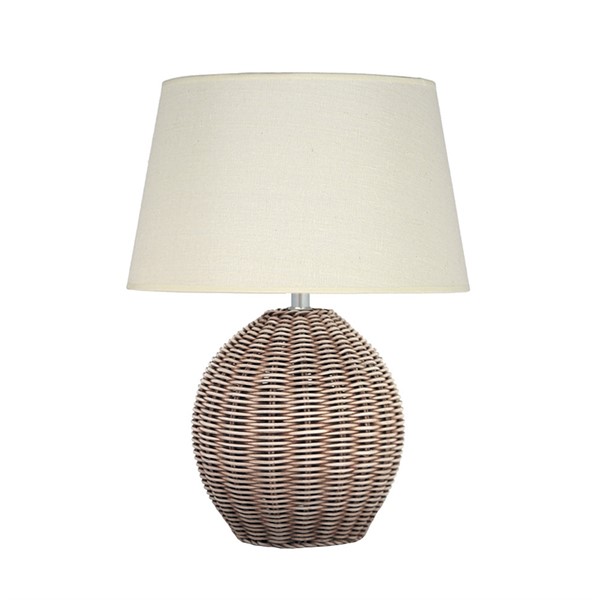 large rattan table lamp