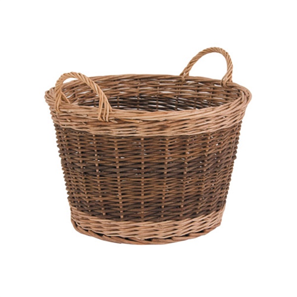 Natural Willow Log Basket The Cotswold Company