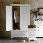 Chantilly White Double Wardrobe - The Cotswold Company